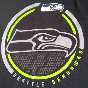 Seattle Seahawks Black Fanatics Cotton T-Shirt‎ 3XLT